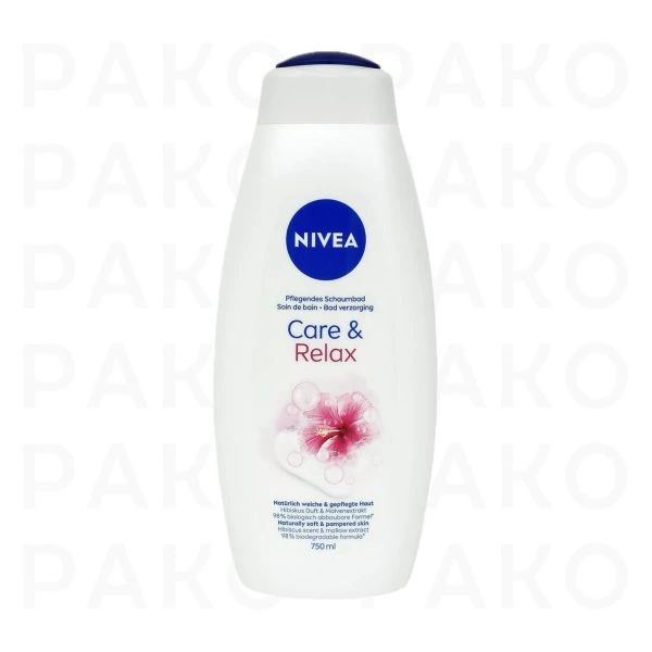 شامپو بدن نیوا مدل Care & Relax حاوی عصاره گل ختمی با رایحه هیبیسکوس 750 میل