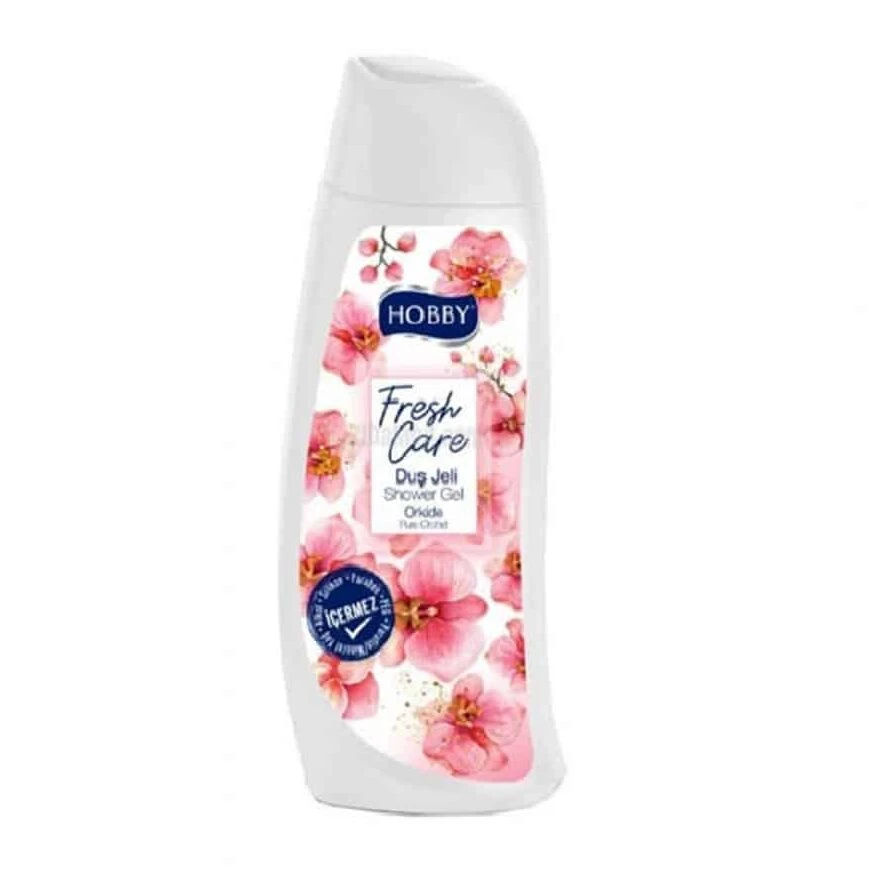 شامپو بدن هوبی Hobby مدل FreshCare حاوی عصاره گل ارکیده حجم 500 میل اصل و اورجینال