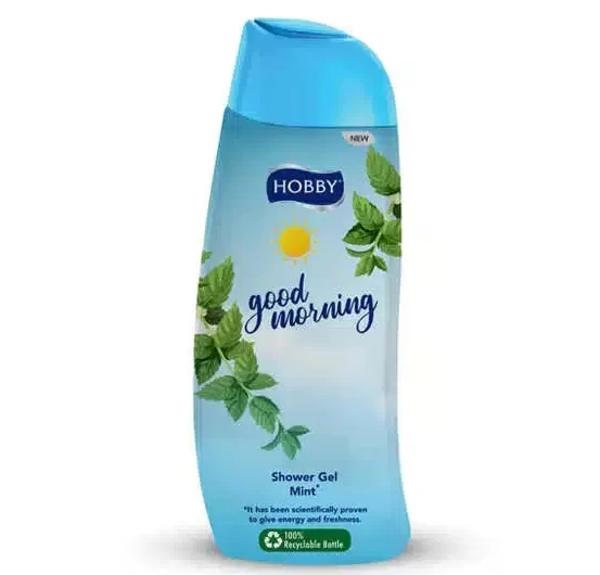 شامپو بدن هوبی Hobby مدل Good Morning حاوی عصاره نعناع حجم 500 میل اصل و اورجینال