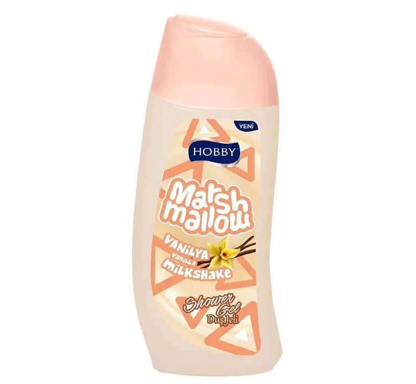 شامپو بدن هوبی Hobby مدل Marsh Mallow رایحه وانیل حجم 500 میل اصل و اوجینال