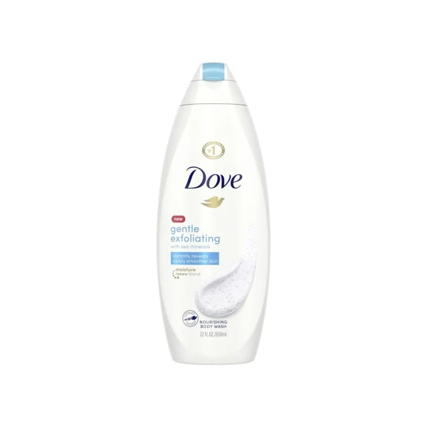 شامپو بدن کرمی لایه بردار ملایم داو Dove مدل Gentle Exfoliating حجم 650 میل