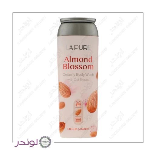 شامپو بدن کرمی لپیور مدل شکوفه بادام | آبرسان قوی با عصاره جو دوسر + رایحه خاص