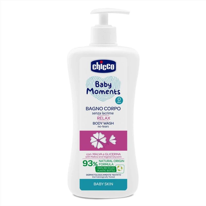 شامپو بدن کودک حاوی عصاره گل ختمی چیکو %93 Chicco