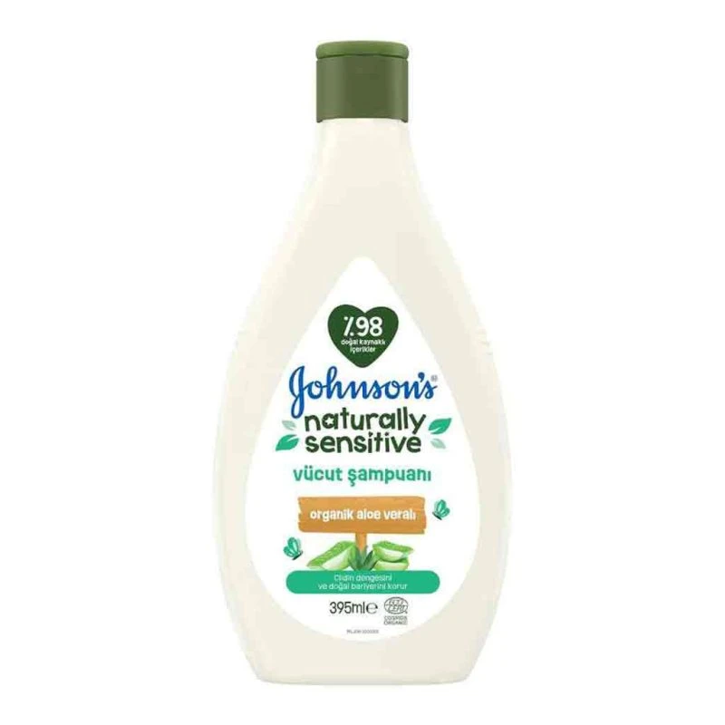 شامپو بدن کودک سری Naturally Sensitive حاوی عصاره آلوئه ورا 395 میل جانسون johnsons