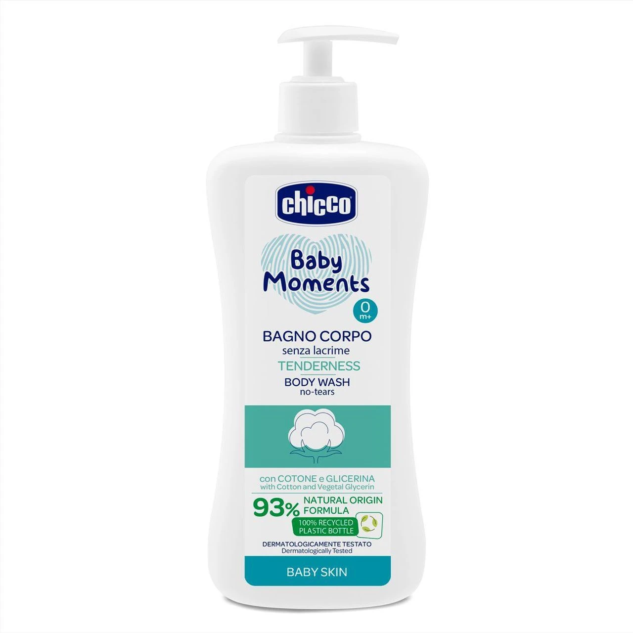 شامپو بدن کودک چیکو Moments Baby Chicco مدل TENDERNESS اصل ایتالیا 500 میل