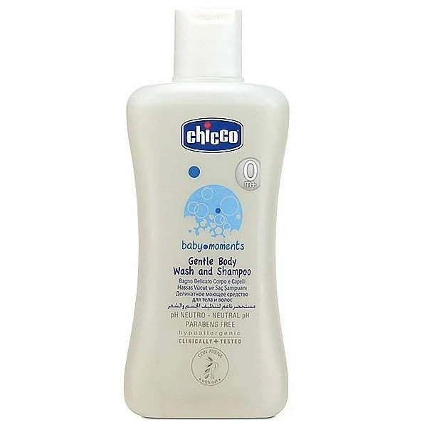 شامپو بچه چیکو مناسب برای سر و بدن حجم 200 میلی لیتر Chicco Hair And Body Baby Shampoo Gentle 200ml
