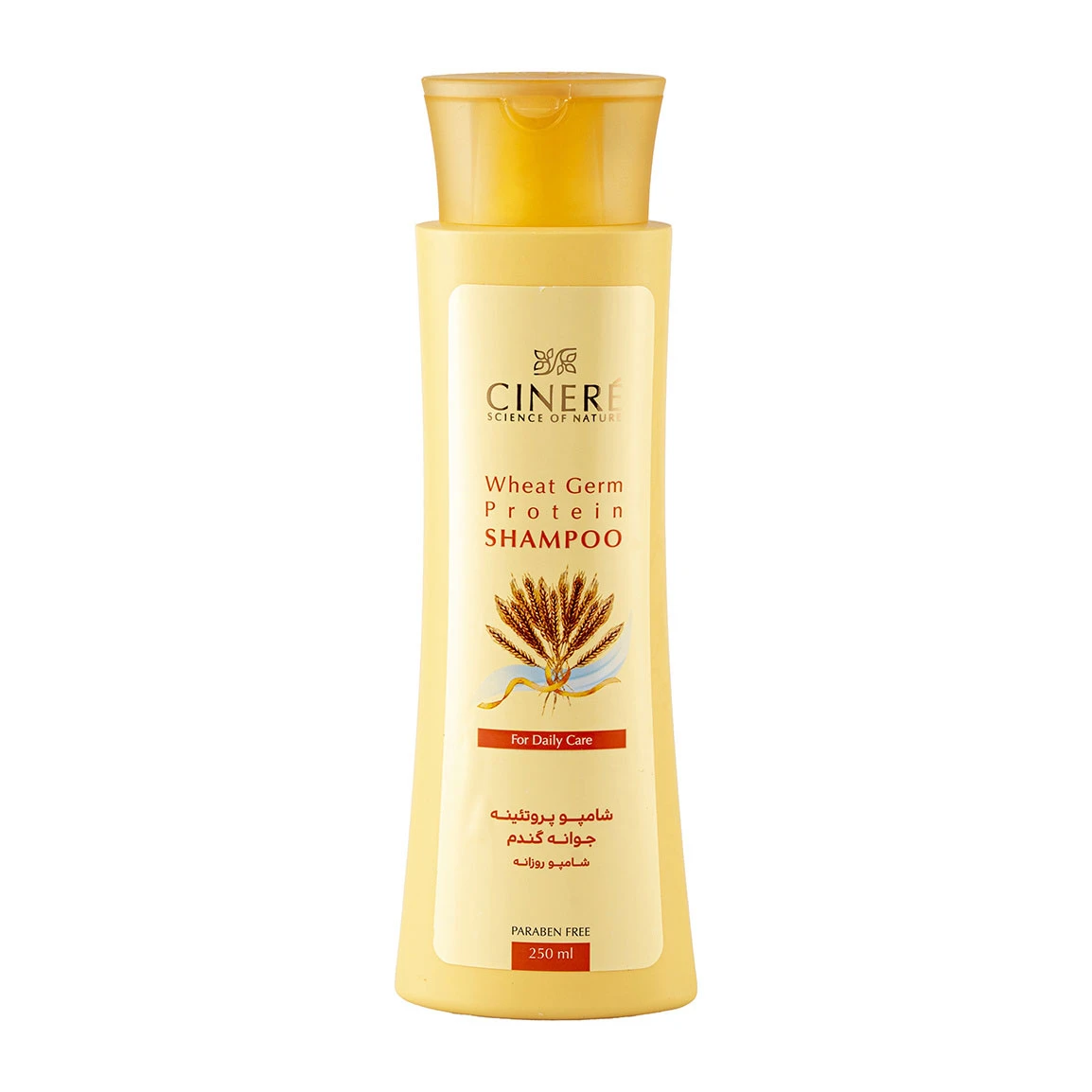 شامپو تقویت کننده مو سینره مدل Wheat Germ حجم 250 میلی لیتر