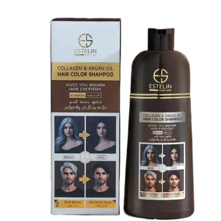 شامپو رنگ مو استیلن (Estelin) مدل Collagen & Argan Oil