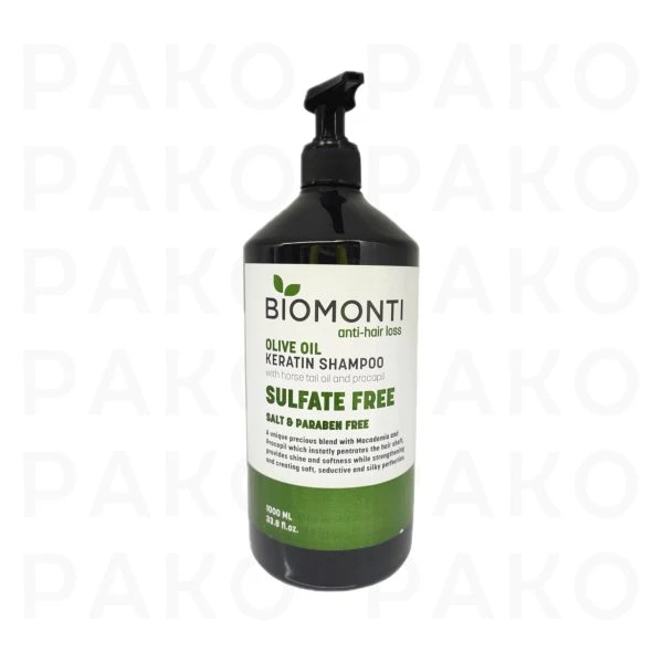 شامپو روغن زیتون بیومنتی Biomonti ضد ریزش و بدون سولفات 1000 میل