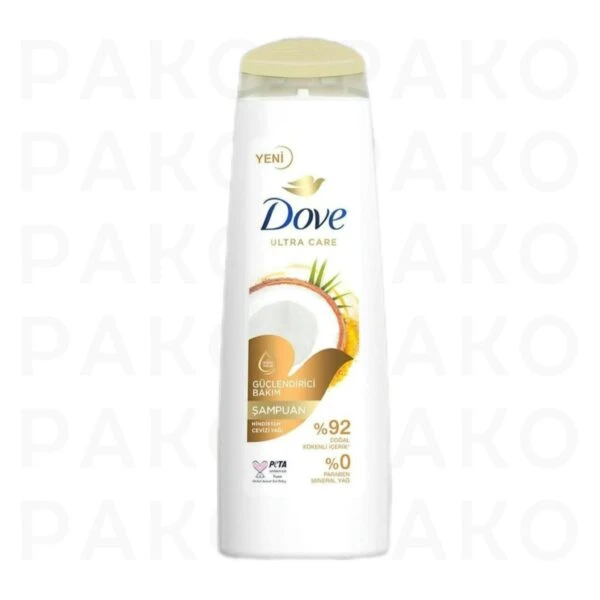 شامپو روغن نارگیل و زردچوبه داو dove تقویت کننده و استحکام بخش ساختار مو حجم 400 میلی