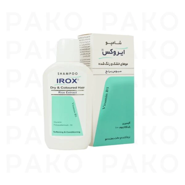 شامپو سبوس برنج ایروکس مناسب موهای خشک و رنگ شده irox