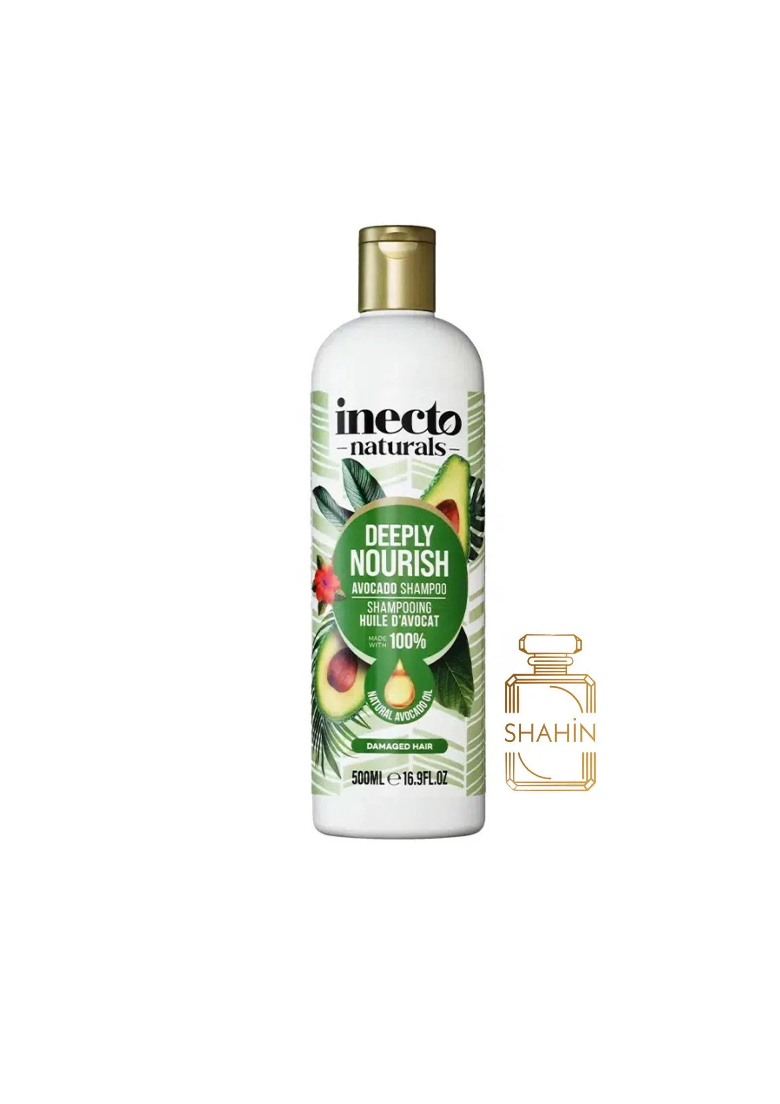 شامپو سر مو مغذی کننده حاوی روغن آووکادو اینکتو اصل INECTO NATURALS AVOCADO SHAMPOO 500ML