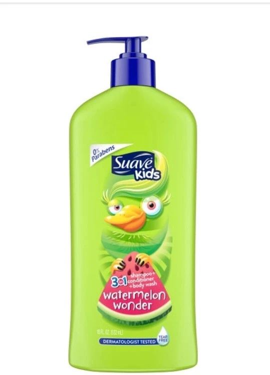 شامپو سر و بدن بچه سواو (Suave) مدل Watermelon حجم 523 میلی لیتر