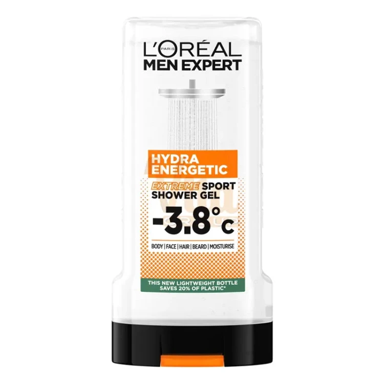شامپو سر و بدن (شاور ژل) لورآل (L'Oréal) سری Men Expert مدل Hydra Energetic Extreme Sport ‌