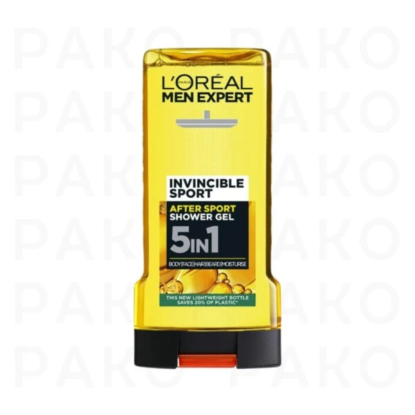 شامپو سر و بدن لورال LOREAL مدل INVINCIBLE SPORT حجم 300 ml