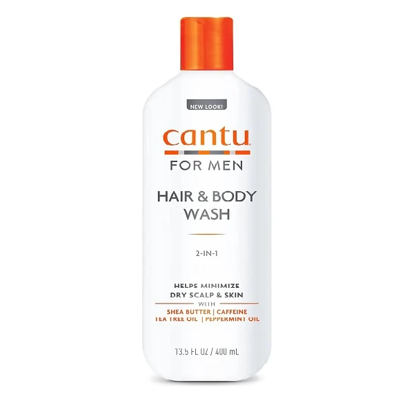 شامپو سر و بدن مردانه کنتو Cantu مناسب موهای فر حجم 400 میل اصل و اورجینال