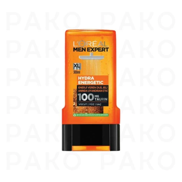 شامپو سر و بدن و صورت مردانه هیدرا انرژی لورآل 300 میل Loreal Hydra Energetic