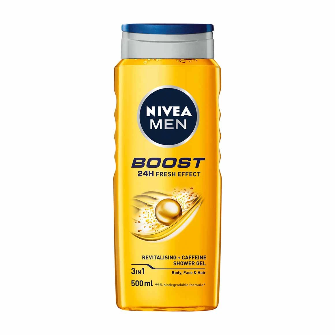 شامپو سر و صورت و بدن مردانه نیوا Nivea مدل Boost حجم 500 میل اصل و اورجینال واردات قانونی از منطقه آزاد ارس