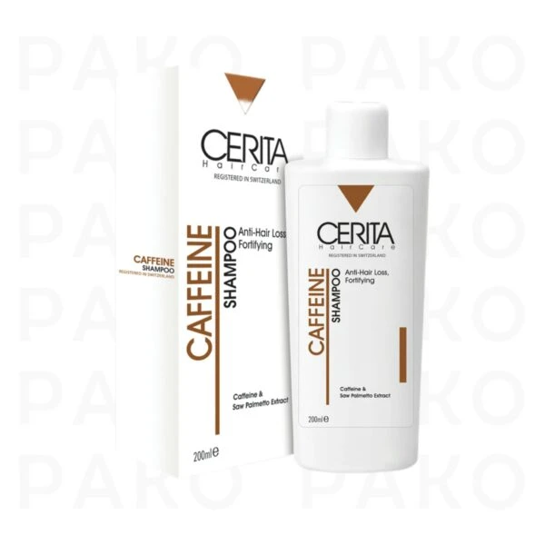 شامپو سریتا مدل کافئین ضدریزش و تقویت کننده مو مناسب مو چرب و معمولی cerita