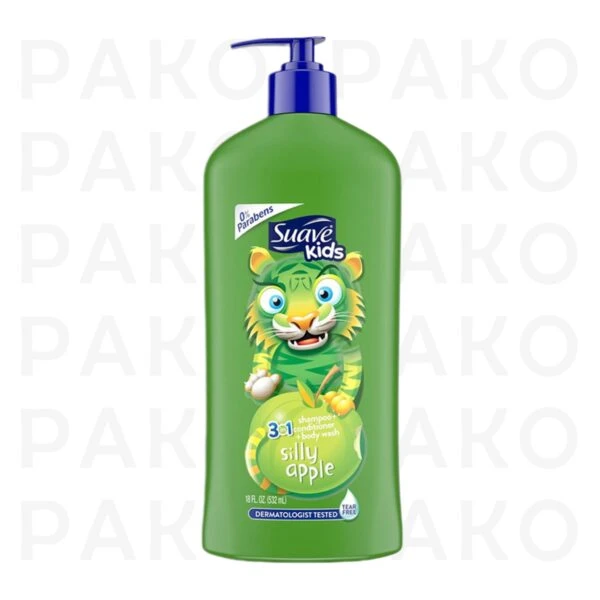 شامپو سواو کیدز Suave kids مدل Silly Apple حجم 532 میلی لیتر