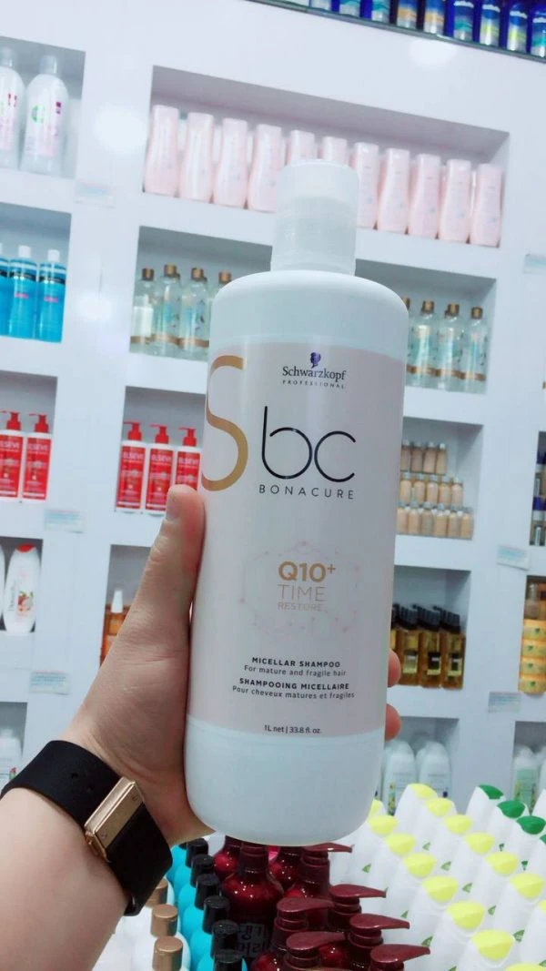 شامپو شوارتسکف سری لاکچری بناکور BC Bonacure Q10 + Time Restore Micellar