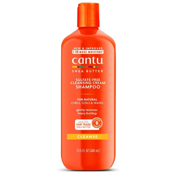 شامپو شی باتر موهای فر و مجعد کنتو Cantu Cleansing فاقد سولفات حجم 400 میلی لیتر
