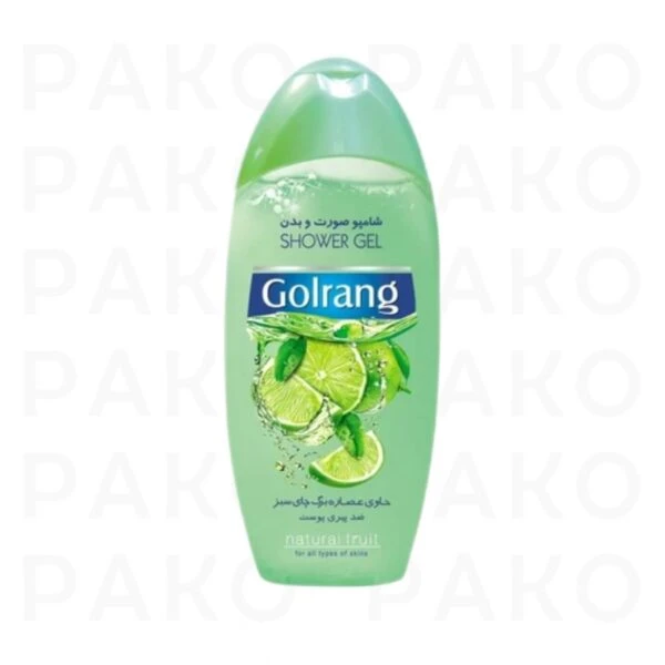 شامپو صورت و بدن برگ چای سبز گلرنگ 400 گرم golrang