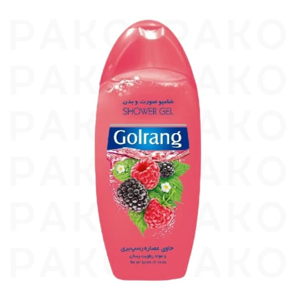 شامپو صورت و بدن حاوی عصاره رسپ بری گلرنگ 400 گرم golrang