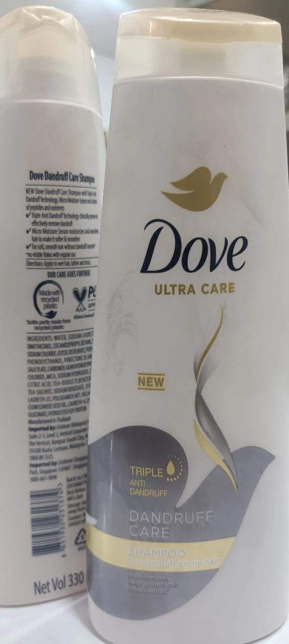 شامپو ضد شوره | D.o.v.e. Dandruff Care سه‌گانه ضد شوره Ultra Care اصل