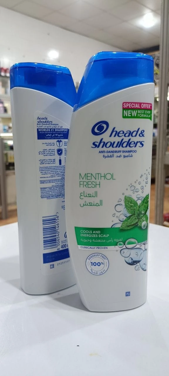 شامپو ضد شوره نعناعی Menthol Fresh | S.h.o.u.l.d.e.r.s 400ml – (اصل)