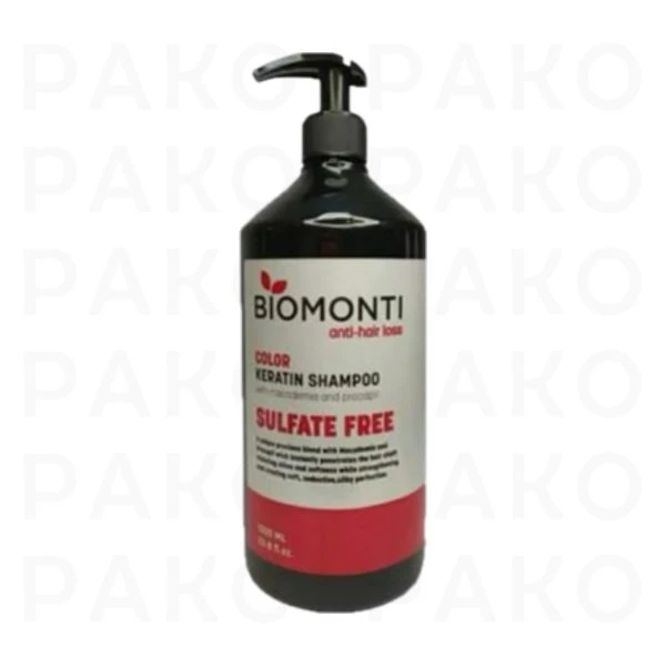 شامپو ضدریزش بدون سولفات بیومونتی Biomonti مدل color حجم 1 لیتر