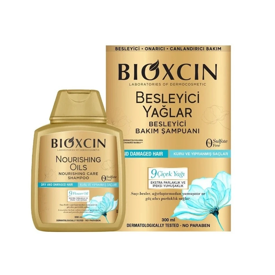شامپو ضدریزش موی خشک و آسیب دیده بیوکسین BIOXCIN مدل Nourishing