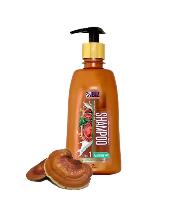 شامپو عصاره قارچ گانودرما مخصوص موهای چرب