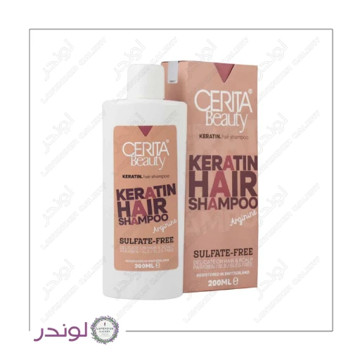 شامپو فاقد سولفات موهای کراتینه سریتا (Cerita Keratin Hair Shampoo 200 Ml)