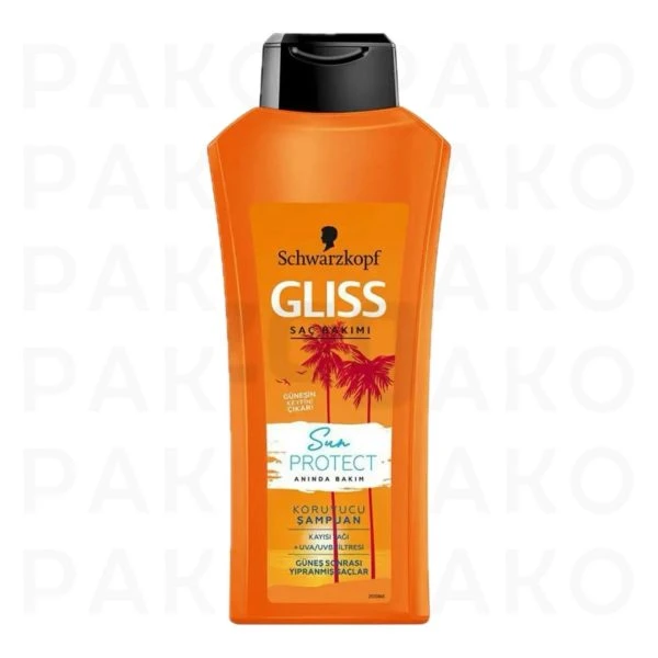 شامپو محافظت کننده مو گلیس مدل Sun Protect مناسب موهای آسیب دیده 500 میل