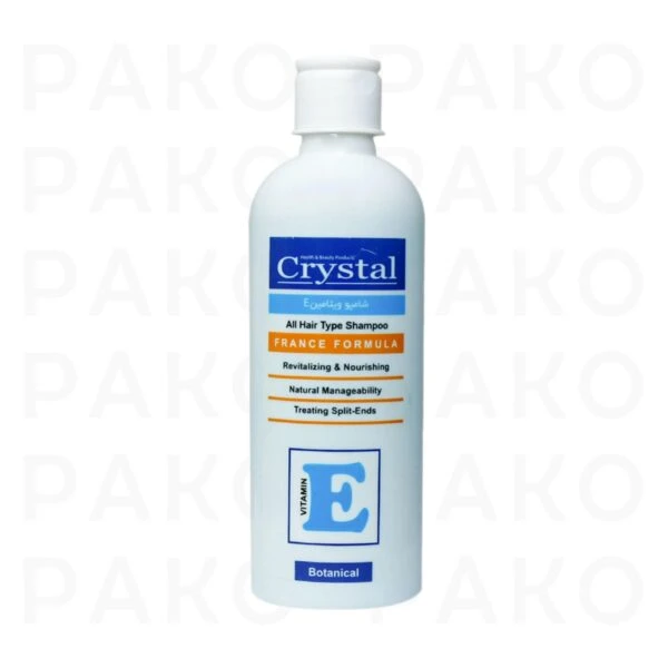 شامپو مرطوب کننده ویتامین E کریستال crystal