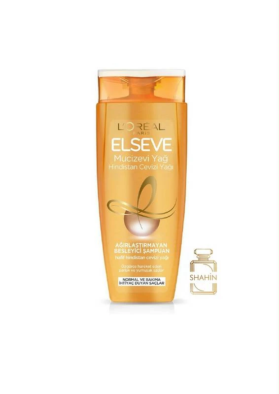 شامپو مغذی کننده روغن نارگیل السیو لورال L’oreal Elseve Mucizevi Yag Hindistan Cevizi Yagi