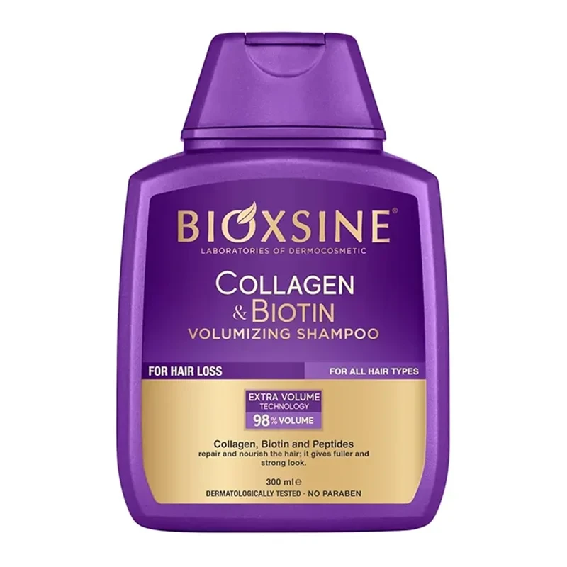 شامپو مناسب برای موهای نازک BIOXCIN مدل COLLAGEN & BIOTIN