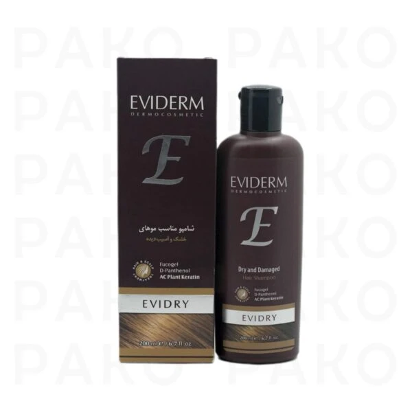 شامپو موهای خشک و آسیب دیده اویدرم eviderm