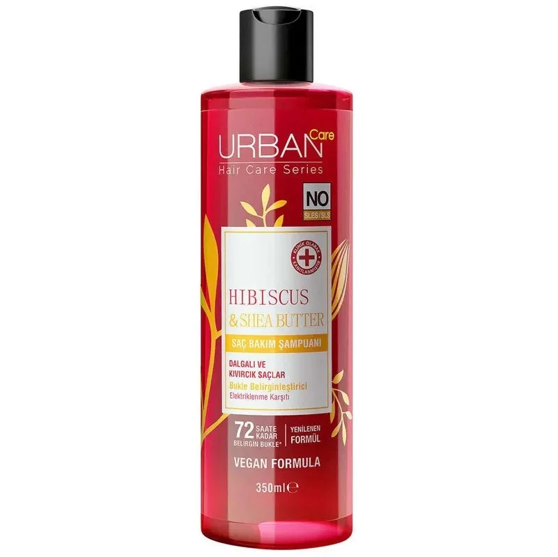 شامپو موهای فر اوربن کر اوربان Urban Care عصاره گل ختمی و شی باتر حجم 350 میل