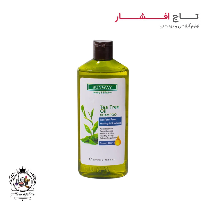 شامپو موهای چرب سان وی (روغن درخت چای)