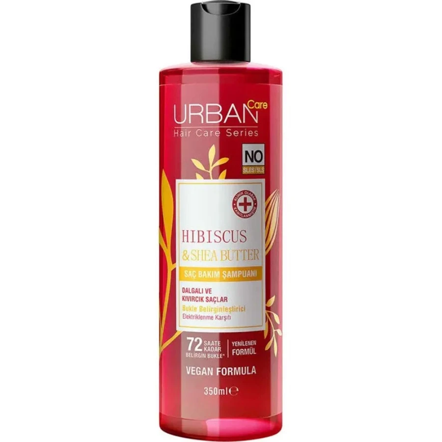 شامپو موی فر اوربان کر Urban Care حاوی روغن شی باتر و Hibiscus حجم 350 میل(اربن کر)