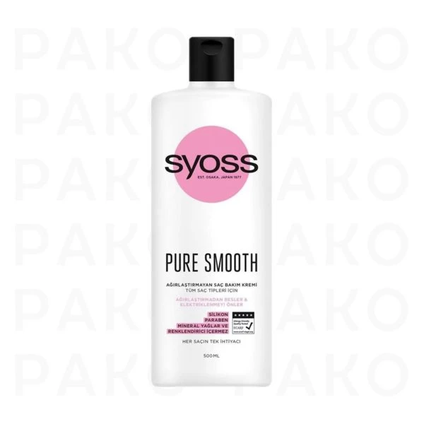 شامپو میسلار سایوس مدل Pure Smooth مناسب انواع مو 500 میل