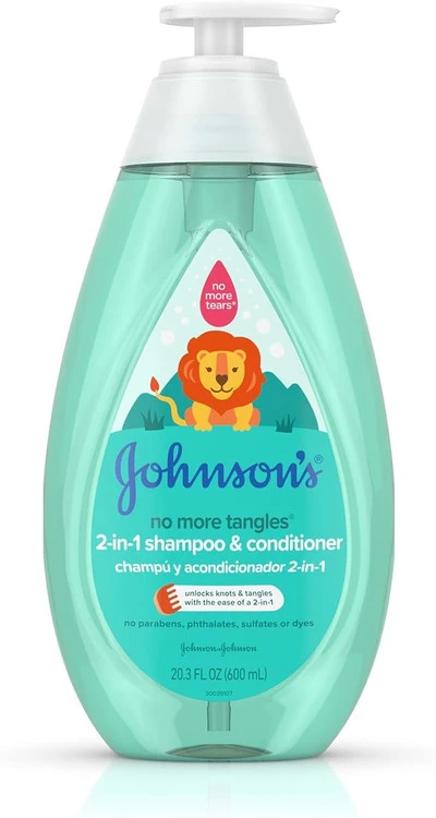 شامپو و نرم‌کننده 2 در 1 جانسون بدون گره مو Johnson’s No More Tangles 2-in-1 Shampoo & Conditioner