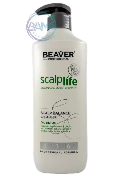 شامپو پاک کننده و سم زدا دیتاکس اسکالپ لایف بیور Beaver