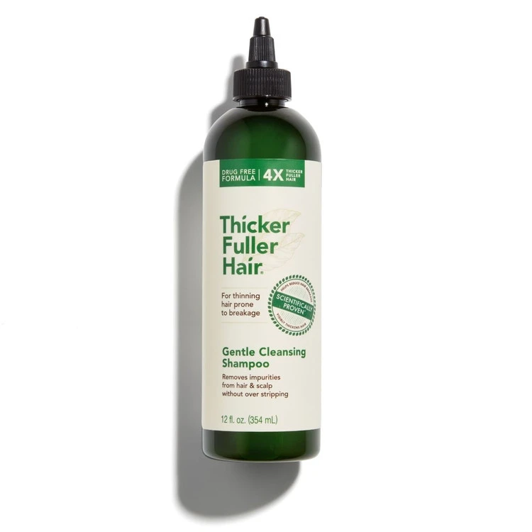 شامپو پرپشت کننده ی مو تیکر فولر هیر THICKER FULLER HAIR حاوی کافئین حجم 354 میلی لیتر