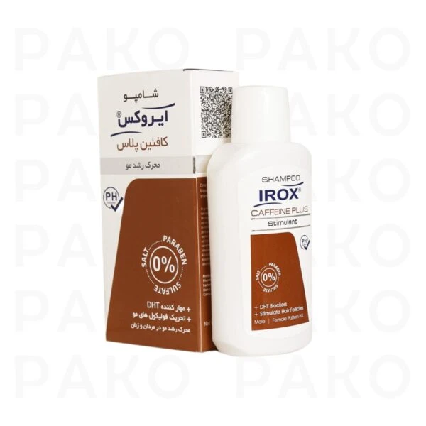شامپو کافئین پلاس ایروکس مناسب موهای دارای ریزش irox