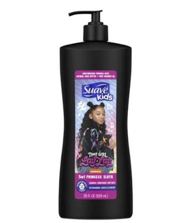 شامپو ۳ در ۱ کودک سواو مدل پرنسس (حاوی شی‌باتر و روغن نارگیل) | Suave Kids 3 in 1 Shampoo-Conditioner-Bodywash Princess Slaya