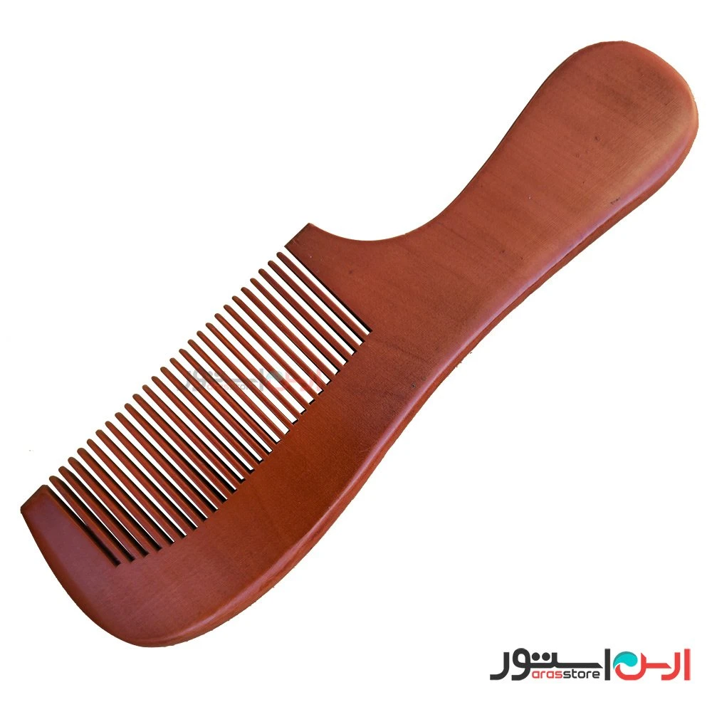 شانه چوبی دسته دار چوب صندل