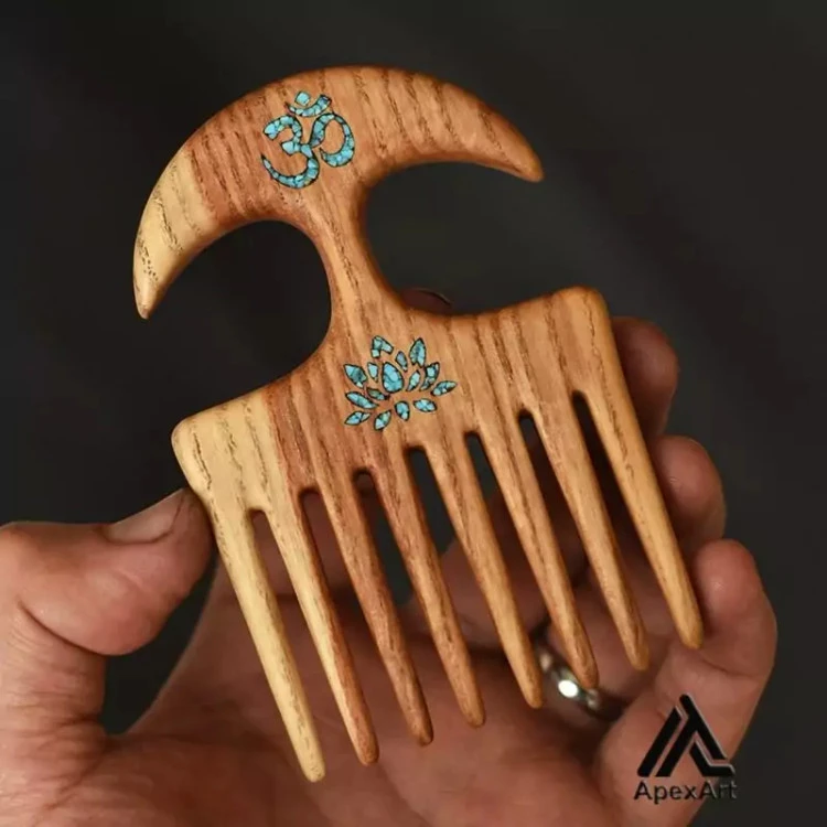 شانه چوبی طرح کمان